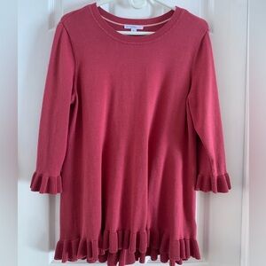 Isaac Mizrahi Live Ruffled Sweater